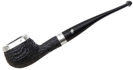 Peterson Pipes Silver Cap Silver Cap Sandblasted (406) Fishtail