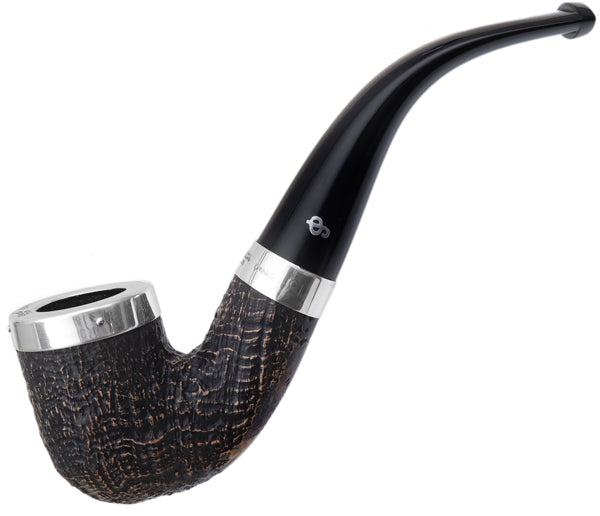 Peterson Pipes Silver Cap Silver Cap Sandblasted (338) Fishtail