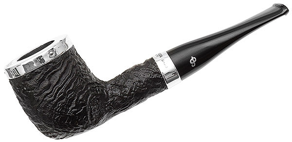 Peterson Pipes Silver Cap Silver Cap Sandblasted (107) Fishtail