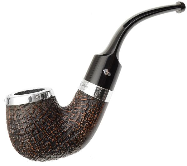 Peterson Pipes Silver Cap Silver Cap Sandblasted (X220) Fishtail