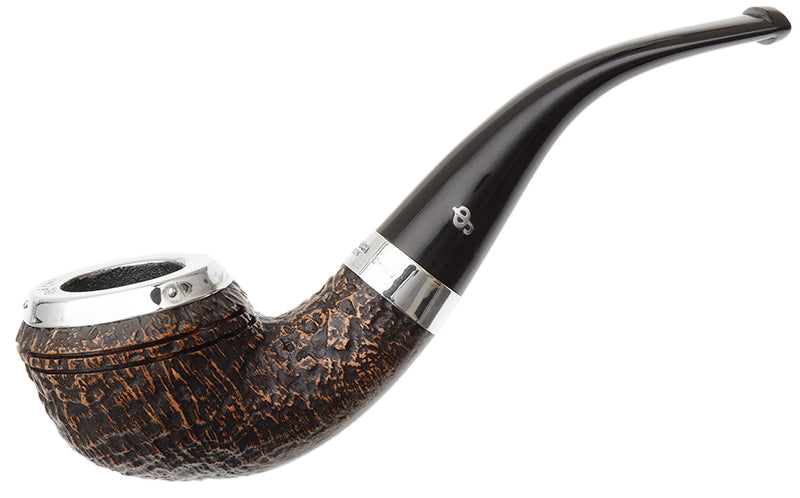 Peterson Pipes Silver Cap Silver Cap Sandblasted (999) Fishtail