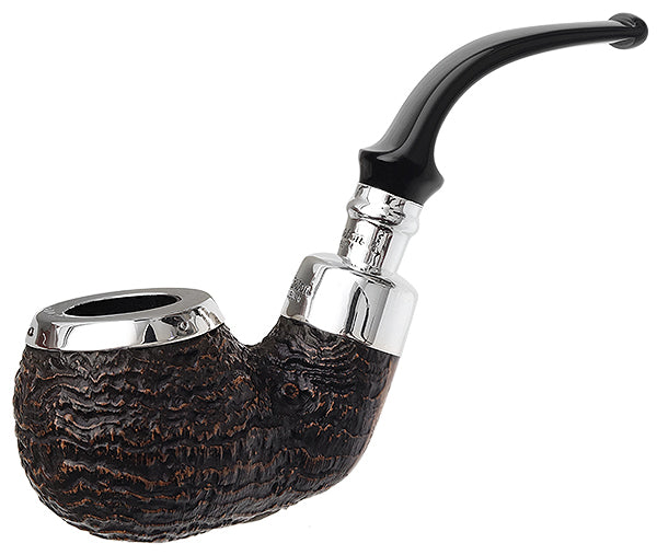 Peterson Pipes Silver Cap Sandblasted Spigot with Silver Cap (XL02) Fishtail