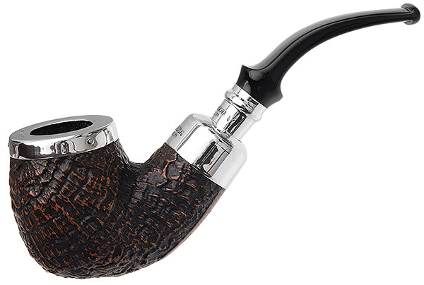 Peterson Pipes Silver Cap Sandblasted Spigot with Silver Cap (XL90) Fishtail