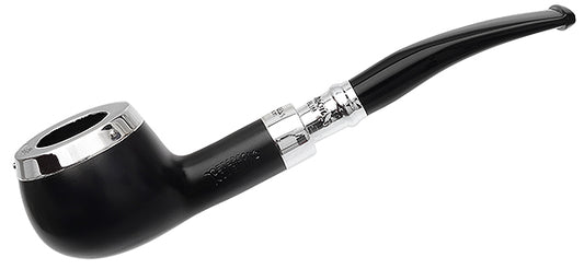 Peterson Pipes Ebony Spigot Ebony Spigot with Silver Cap (406) Fishtail