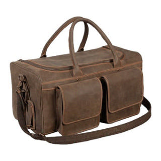 4TH GENERATION LEATHER DUFFLE BAG BROWN