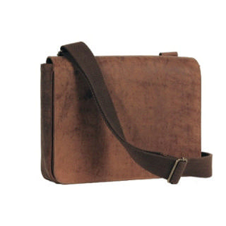 4TH GENERATION LEATHER MESSENGER BAG HUNTER BROWN