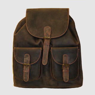 4TH GENERATION LEATHER BACKPACK BROWN